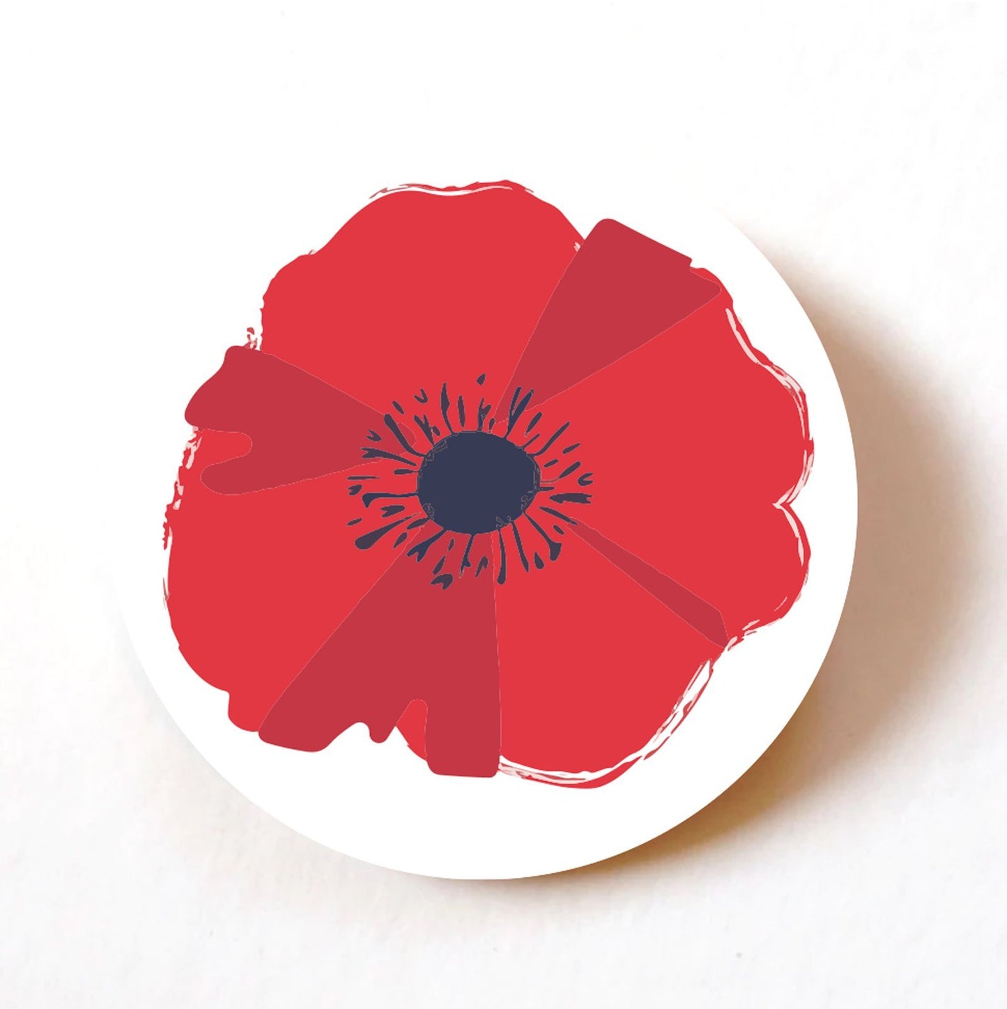 Red Poppy paper stickers supplied on A5 sheets of 12 - view 12