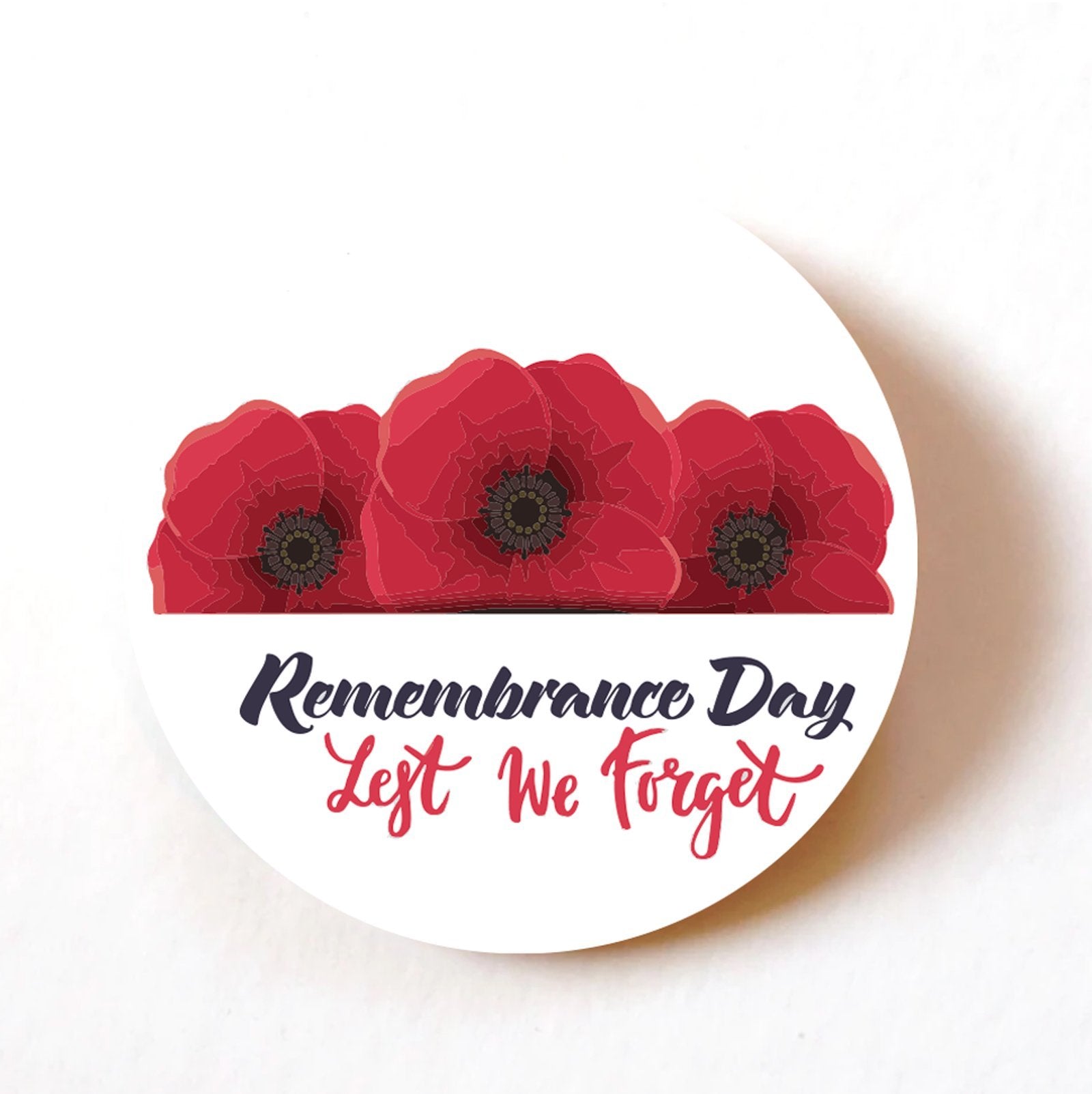 Lest We Forget Three Poppies paper stickers supplied on A5 sheets of 12 - view 8