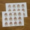 Vintage Father Christmas Stickers - 24-Pack Retro Holiday Paper Labels 8 IMG 1907