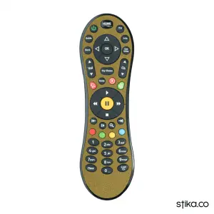 Gold Glitter sticker for Virgin Media TiVo V6 Remote controller