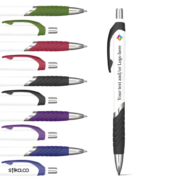 personalised chrome pens black