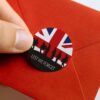 Lest We Forget Union Jack Flag - Remembrance Day paper labels - Pack of 24, 72 or 240 4 Red Envelope 2