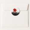 Lest We Forget Paper Stickers - Remembrance Day labels - Pack of 24, 72 or 240 5 square envelope
