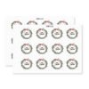 Merry Christmas Wreath Stickers – Pack 24, 40mm Paper Labels for Cards, Gifts & Envelopes 9 PL40 CHR WREATH 2