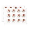 Christmas Santa Hat Stickers – Pack 24, 40mm Christmas Paper Labels for Cards, Gifts & Envelopes 5 Santa Hat 24