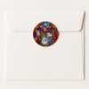 Holy Family Nativity Stickers – Pack 24, 40mm Christmas Paper Labels for Cards, Gifts & Envelopes 5 enevelope square 7