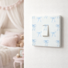 Set of 2 - Blue Bow Light Switch Sticker - Cute Print Vinyl Cover 3 IMG 3875