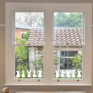 Bunny Window Clings – Reusable Bunny Window Decorations for Home & Shop Displays