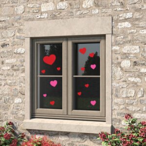 Valentine's Day Self-adhesive Vinyl Heart Stickers: DIY Craft Decorations