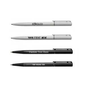 Personalised Plastic Slim Barrel Pen – Customisable Promotional Pen with Logo & Text Printing, Ideal for Events & Giveaways