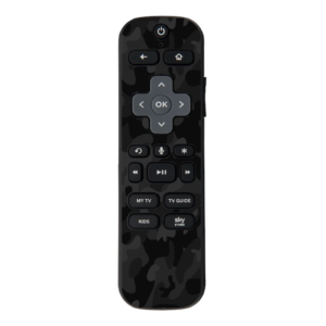 Black Camouflage Design, Vinyl sticker for NOW TV Smart Remote with Voice controller