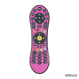 Pink Glitter sticker for Virgin Media TiVo V6 Remote controller